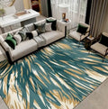 Modern Tropical Leaf Area Rug