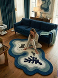 Abstract Wave Designer Rug