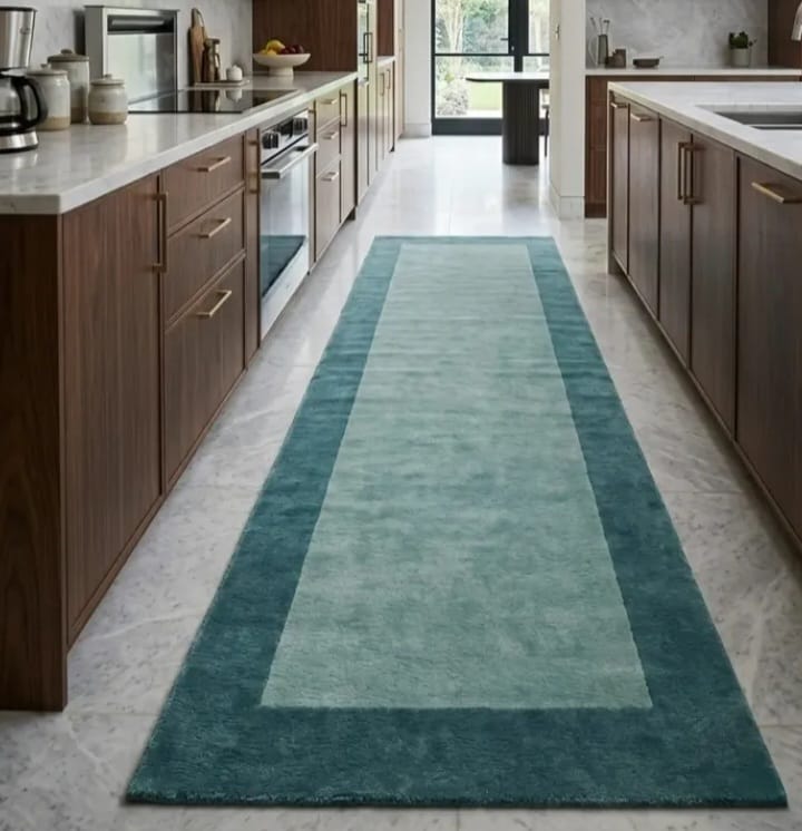 Luxury Blue Dining Room Rug