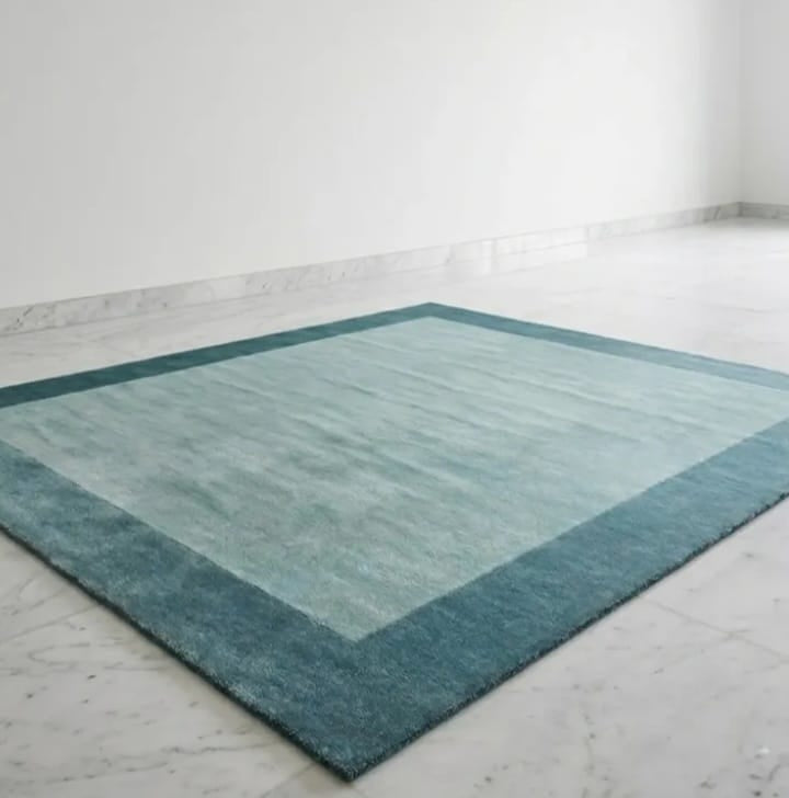 Luxury Blue Dining Room Rug