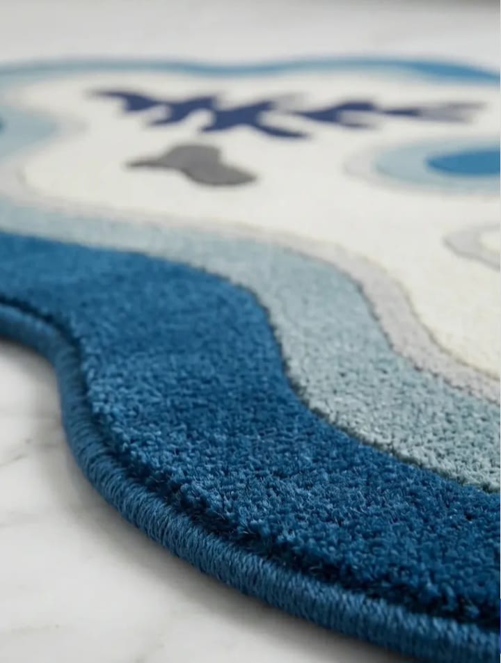 Abstract Wave Designer Rug